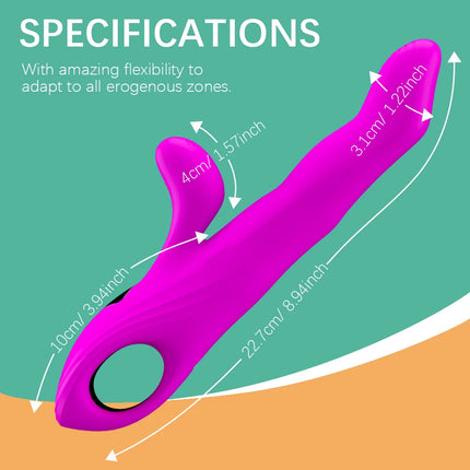 Telescopic Vibrating Thrusting Swing Rabbit Vibrator Female Clitoris Stimulator G Spot Dildo Sex Toys for Adult Goods for Women