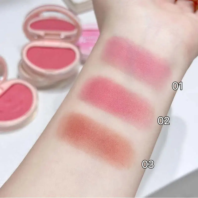Cappuvini Gradient Soft Mist Monochrome Powder Blush Matte Makeup blush Palette Cosmetics Rouge