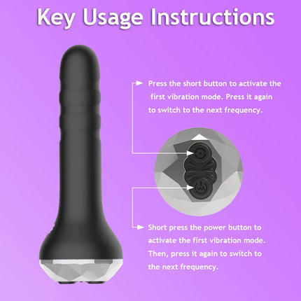 360° Rotating Anal Vibrator Male Prostate Massager Vibrating Rotating Butt Plug Anal Dildo Buttplug Adult Sex Toy for Men Gay