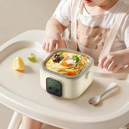 Wireless Electric Lunch Box 30W 304 Stainless Steel USB Fast Heating Insulated Food Box Portable Lunch Warmer For Home Office