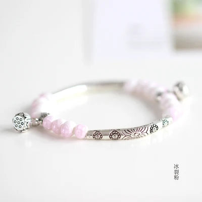 Women's Ceramic hand made DIY Bracelets Artware Retro bracelet for woman girl gift Fashion Jewelery wholesale #1555