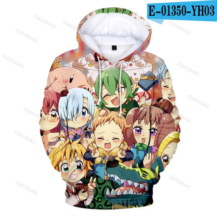 Meliodas The Seven Deadly Sins Hoodie Sweatshirt Anime Figures Kids Cosplay Costumes Sudaderas Para Hombres Boys Christmas Gifts