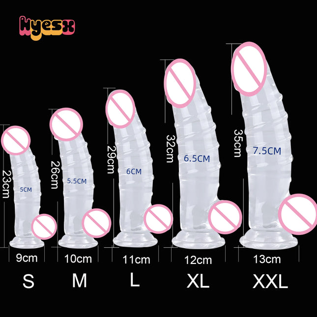 Huge Dildo Vagina Long Anal Butt Plug Suction Cup Penis For Woman Masturbator Clitoral Stimulator Massager Lesbian Adult Sex Toys