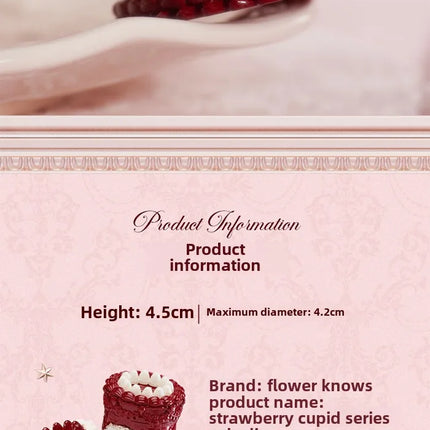 Flower Knows Strawberry Cupid Cake Lip Mud Mist Matte Velvet Lip Cream Lip Makeup 5ml