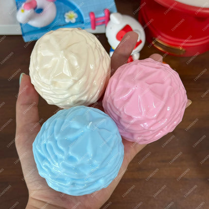 Crunchy Whipping Cream Stress Ball Squishy Toys Moldable Non-Bounce Squeeze Ball ASMR Sensory Anti Stress Fidget Toys for Adults