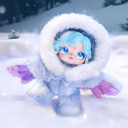 Dumia Snow Trace Secret Language Vinyl Plush Blind Box Doll Mobile Angel Girl Skeleton Toy For Birthday Gift