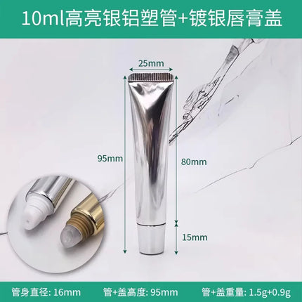 10/50/100/300pcs 10ml Empty Lip Balm Tube Soft Tube Squeeze Hose Lip Glossy Lip Oil /Cream /Concealer Cosmetic Container Sample
