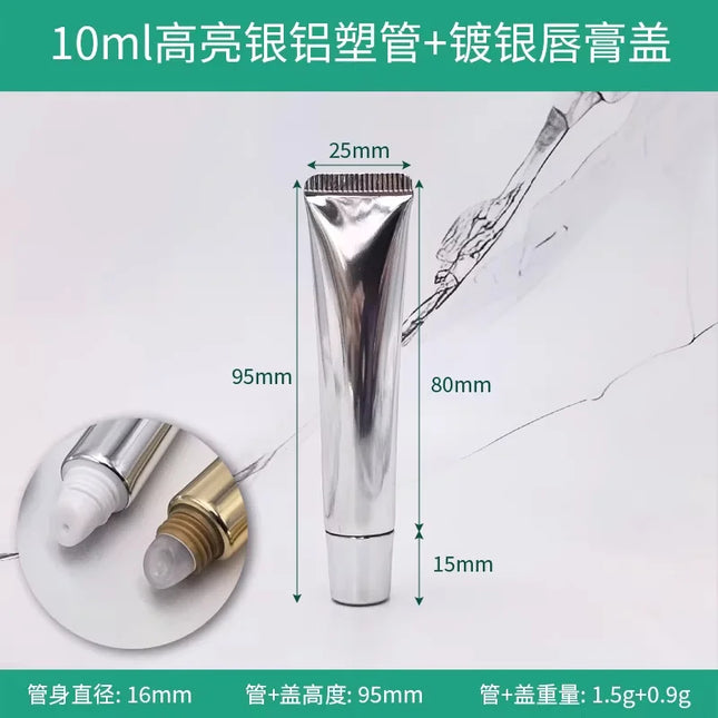 10/50/100/300pcs 10ml Empty Lip Balm Tube Soft Tube Squeeze Hose Lip Glossy Lip Oil /Cream /Concealer Cosmetic Container Sample