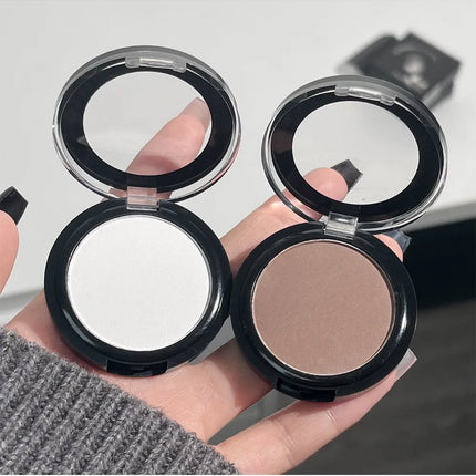 3D Nose Shadow Matte Cement Gray White Face Contouring Press Powder Natural Brightening Highlighter Face Bronzer Contour Makeup