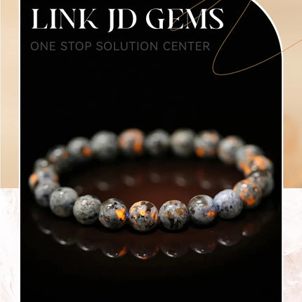 JD Natural Stone Beads Bracelet Amethyst Tiger Eye Crystal Quartz Agate Gem Beads Bangles Women Men Reiki Healling Jewelry Gift