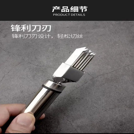 Stainless Steel Shred Silk The Knife Vegetable Garlic Cutter Food Speedy Chopper Green Onion Cutter Portable Kitchen Tool