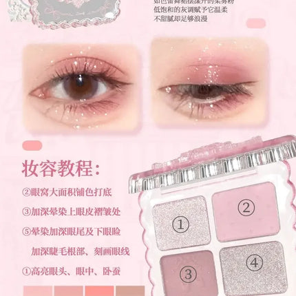 Gogotales Gem Series Eyeshadow Disc Ballet Swan Earth Color Korean Daily Light Makeup Matte Pure Sexy Portable Eyeshadow Makeup