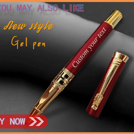 Custom Gel Pen School Things Supply Stationery Store Metal Ballpoint Office Accessories Writing Beautiful Teacher Gift