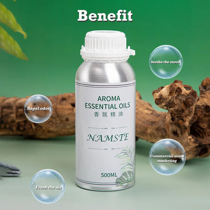 NAMSTE 500ml woody Fragrance Oil Essential Oil For Electric Diffuser Room Fragrance Home Flavoring Aroma Diffuser Essential Oil