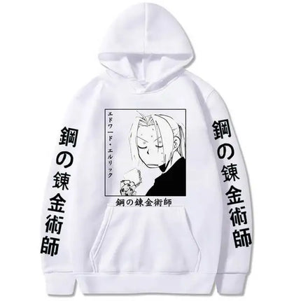 Fullmetal Alchemist Hot Anime Sweatshirt Casual Loose Zip Hoodie Women/Men Manga Pullovers Hip Hop Unisex Zipper Jackets