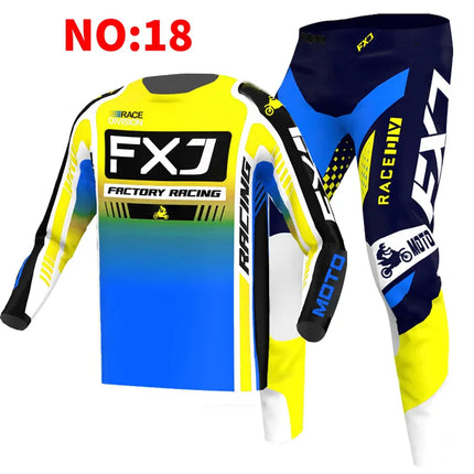 motocross child set Motorcycle jersey and pants kids clothing big boy girl Youth mx gear set Customized Number Nameracing suit