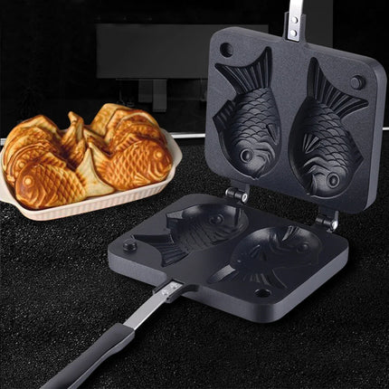 Fish Shaped Waffle Pan Maker Non-stick Buscuit Cake Bake Bakeware Home Kitchen DIY Dessert Cooking Pan Plate Taiyaki