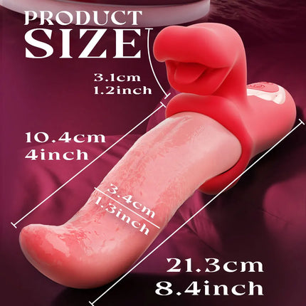 10 Modes Tongue Licker Vibrator Clitoral Stimulator Adult Female Tongue Vibrator Toys G Spot Stimulator Couple Sex Toys