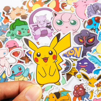 Pokemon Character Stickers Waterproof Cartoon Graffiti Decals for Phone Laptop Guitar Anime Fans Kids Gift