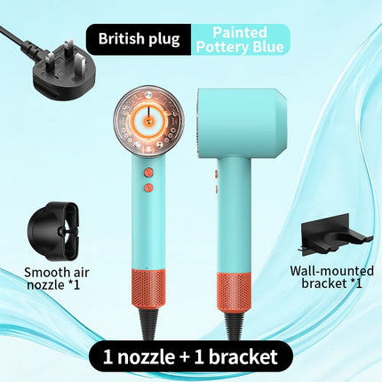 HD16 High Power Negative Ion Hair Dryer with High Speed and No Blades  Silent and Quick Drying Portable Suitable for Home