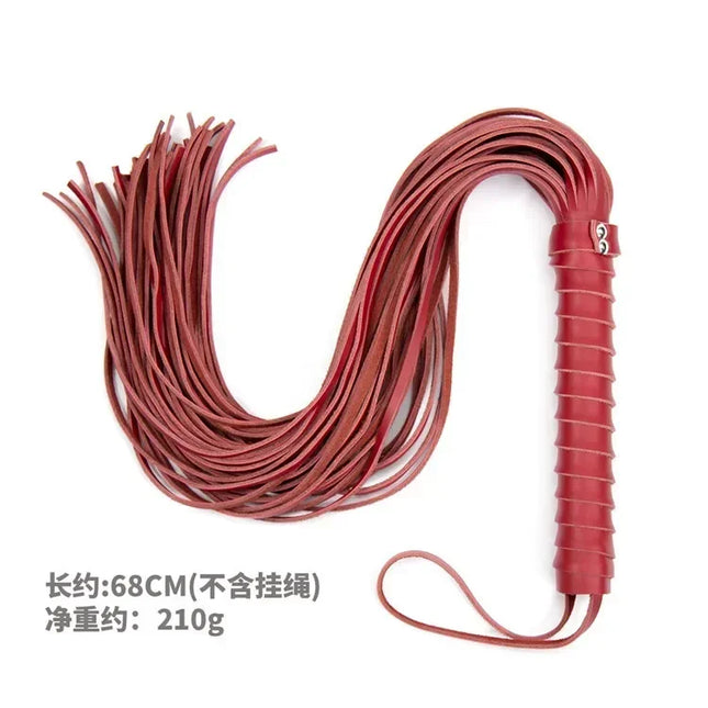 Genuine Leather Spanking Adult Game Sexy Bondage Flogger Flirting Slap Exotic Accessories Sex Game Whip Tassel Sexual Toys