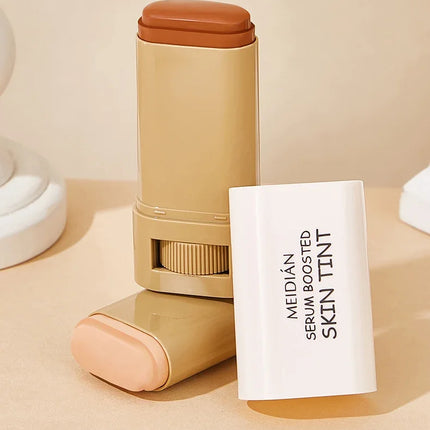 Bronze Foundation Stick Serum Boosted Skin Tint Silky Texture Moisturizing Coverage Concealer Base Even Skin Tone Makeup