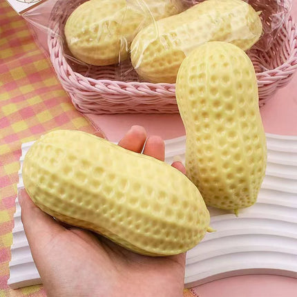 11CM Peanut Stress Ball Crunchy Squeeze Ball Squishy Toy Buttery-Soft Feel Fidget Toy ASMR Sensory Anti Stress Toys Slow Rebound