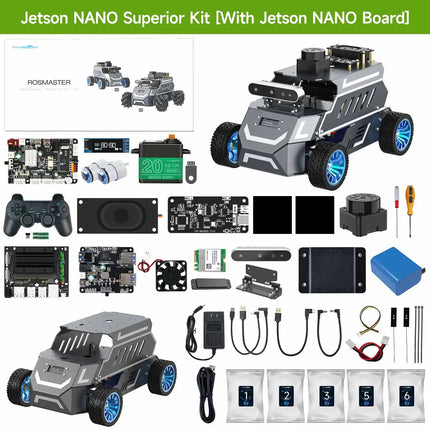 Yahboom ROSMASTER A1 AI Large Model ROS2 Robot Smart Car Kit Ackerman Structure Support RVIZ Simulation SLAM Mapping Navigation