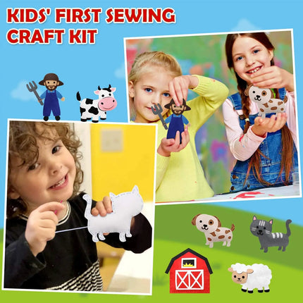 Farm Animals Sewing Kit Felt DIY / Kit Couture Animaux Ferme Feutre