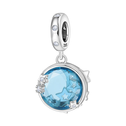 Orstarry Charm Silver 925 Beads Blue Series Fit Bracelet Charms DIY Original Fashion Pendants For Women Jewelry Trendy Gifts
