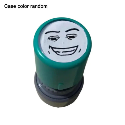 New Prank Trick Engraved Funny Seal Stamp Self-Inking Printing Kids Stamp Creative Novetly Face Memes Seal Clear Stamps
