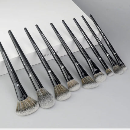 5/16/26pcs/set Black Powder Makeup Brushes Angled Sculpting Foundation Face essential cosmetic tools Eyeshadow Eye Make Up Brush