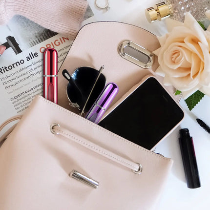 5ml Mini Portable Bottom-Filling Pump Perfume Bottle Sample Perfume Refillable Spray Bottle Empty Cosmetic Containers Set