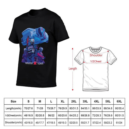 Trauma Team, Cyberpunk T-Shirt graphic t-shirts anime figures sports fans men's white t-shirts