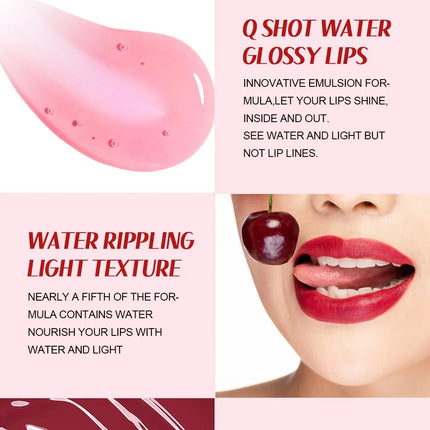 Cherry Juice Fruit Rouge Water 3in1 Cheek Color Eyeshadow Lip Tint Matte Long-lasting Rich Color Liquid Contouring Blush Liquid