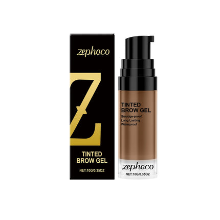 Zephoco Tinted Brow Gel Lasting Waterproof Sweatproof Matte Natural Eye Brow Dye Eye Brow Tint Enhancers Eyebrow Cream Cosmetic