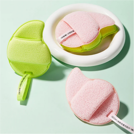 GECOMO Soft Thickened Facial Cleansing Puff Foaming Sponge for Deep Cleaning Gentle Face Wash Sponge