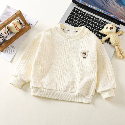 Boys Girls Casual Sweatshirt Autumn Spring Kids Long Sleeve Warm Pullover Children Clothing Teen Sportswear Coats