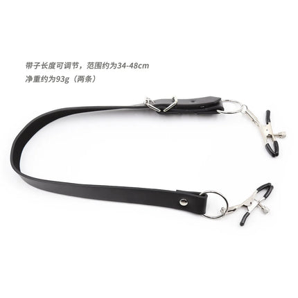 Labia Spreader Strap with Clamp Clip Onto Clitoris Spread Pussy Open Vagina Stimulator BDSM Bondage Nipple Sucker Sex Toys Slave