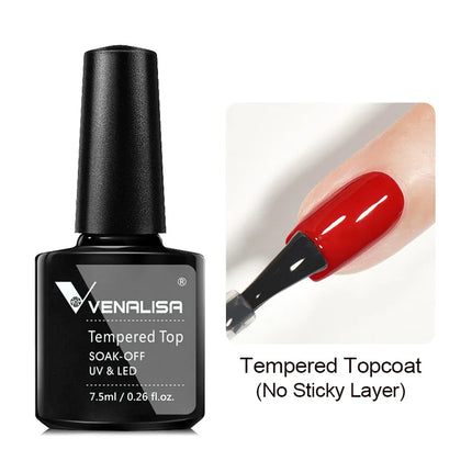 #758 Milky White Venalisa Nail Gel Polish Pearl Color Fall Nails TPO Free Long Wear Diamond Top Soak Off UV LED Gel Nail 7.5ml