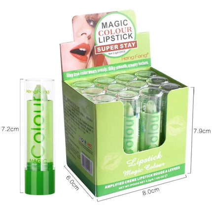 Warm Change Lip Balm Moisturizing Lipstick easy to color and not stick to the cup