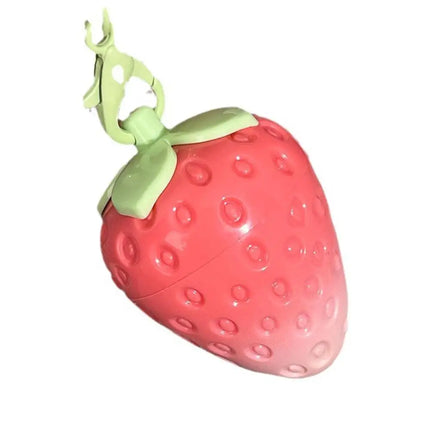 Keychain Strawberry Warm Change Lip Balm Moisturizing Anti-dry Nourishing Fruit Lipstick Pink Colored Lip Tint Makeup Lips Care