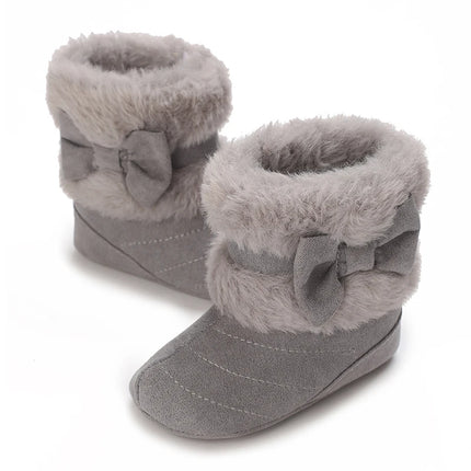 Baby Shoes With Soft Soles For Warmth 0-12 Months Old Baby Cotton Winter Socks and Shoes With Fleece Before Learning To Walk