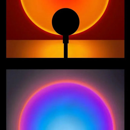 USB Sunset Lamp LED Rainbow Neon Night Light Projector Photography Wall Atmosphere sense Lighting For Bedroom Decoration Lamp
