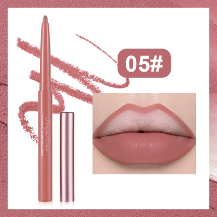 Matte Lip Liner, Three-Dimensional, Delicate and Smooth, a Must-Have for Beginners, Non-Stick, Outlines the Lip Shape, Delicate, Waterproof, Easy to Apply, Versatile for Daily Use