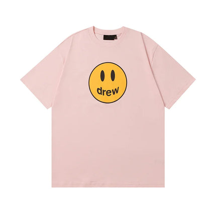 Drew House Print Short-Sleeve High-Street Casual Couple's Oversized T-Shirt