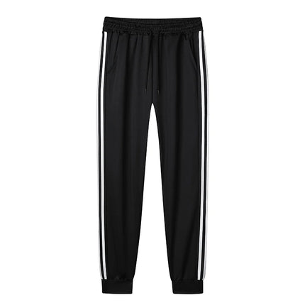 Men's Three Bars Casual Pants - Ankle Length Track Pants / Pantalon Homme Trois Bandes - Pantalon Casual Cheville