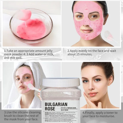 650g Gold Jelly Mask Powder Vampire DIY Plant Powder Masks Peel Off Vitamin C Hyaluronic Acid Facial Skin Care Rose Mud Mask