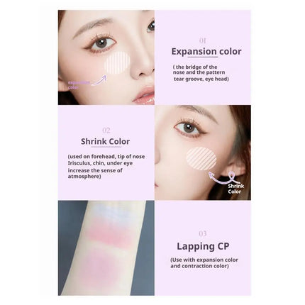 Powder Blusher Soft Matte Fog Cheek Blush Long Lasting Pigmented Natural Velvet Trending Aesthetic Blusher Cosmetics