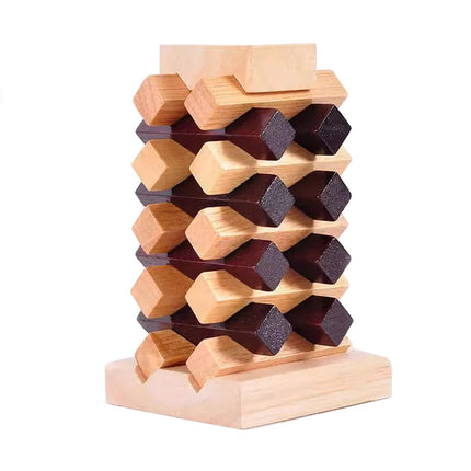 Classic IQ Puzzle Wooden Brain Teasers for Adults Kids Educational Toys Mind Challenge Unlock Interlock Game Rompecabezas Madera